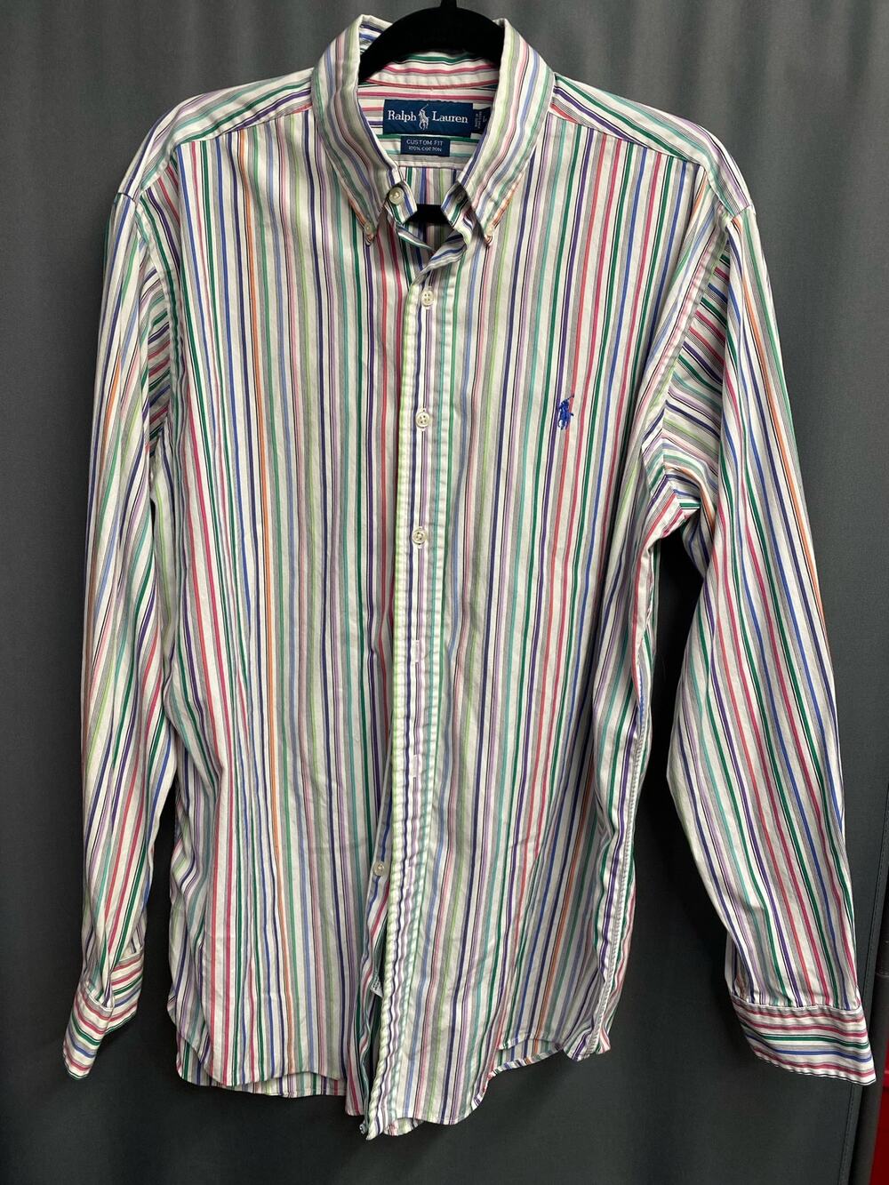 Polo Ralph Lauren men’s shirt size large striped (b43)